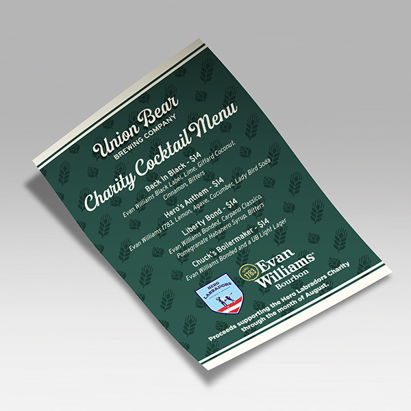 Laminated Menus 3