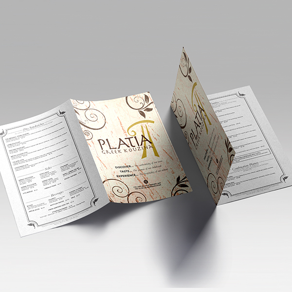 Water / Tear Resistant Menus 3