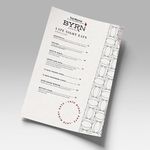 Water / Tear Resistant Menus 2