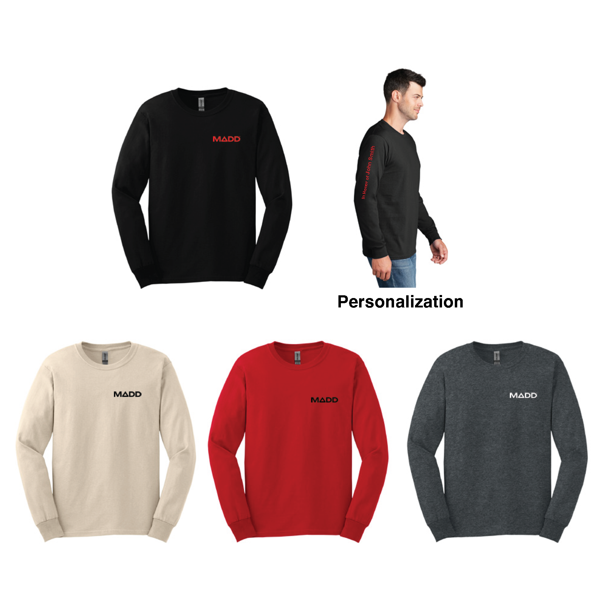 Long Sleeve T-Shirt with Personalization