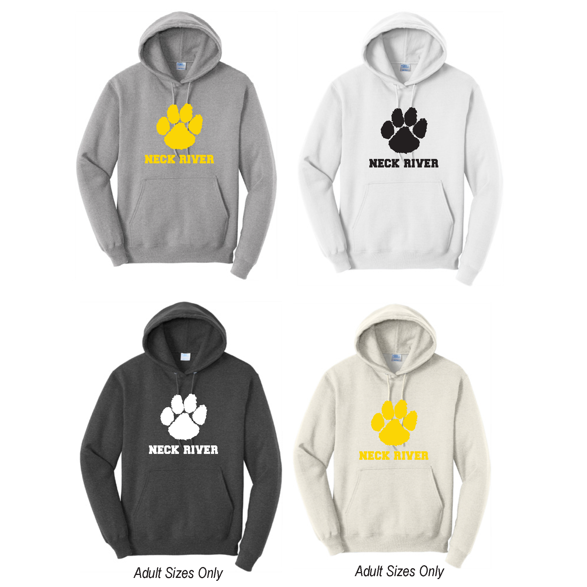 Neck River with Paw Hoodie