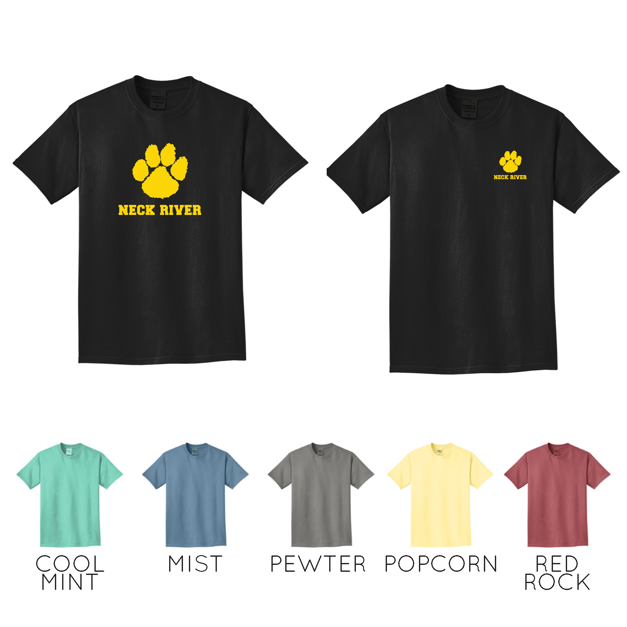 Neck River with Paw T-Shirt