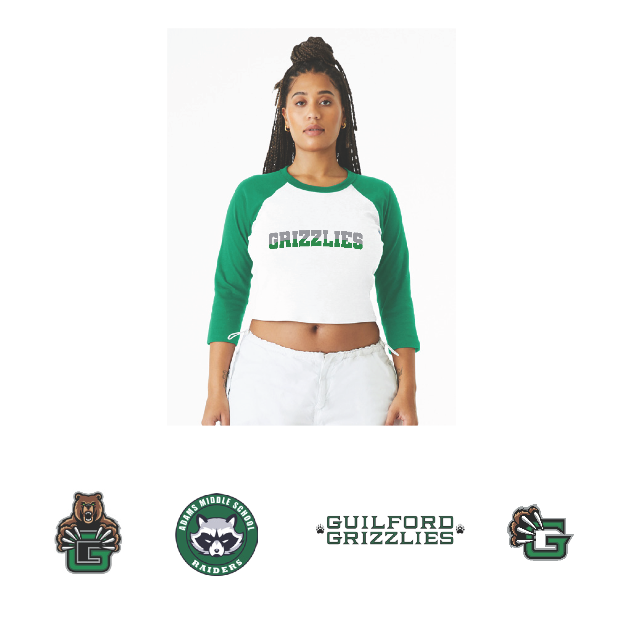 Women's Raglan 3/4 Baby Tee