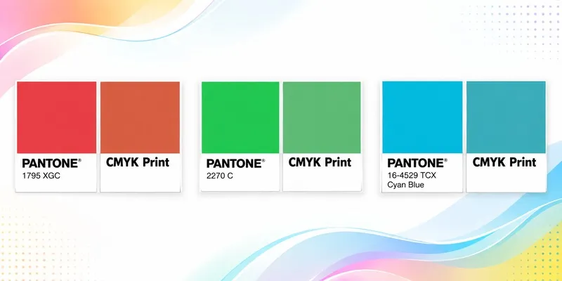 Pantone color shift example