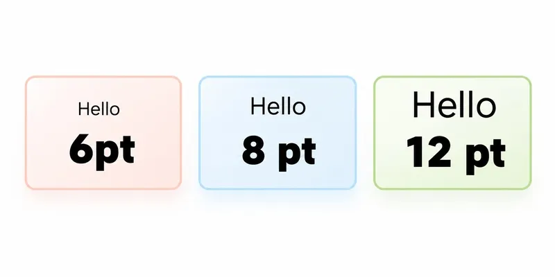 Font size example