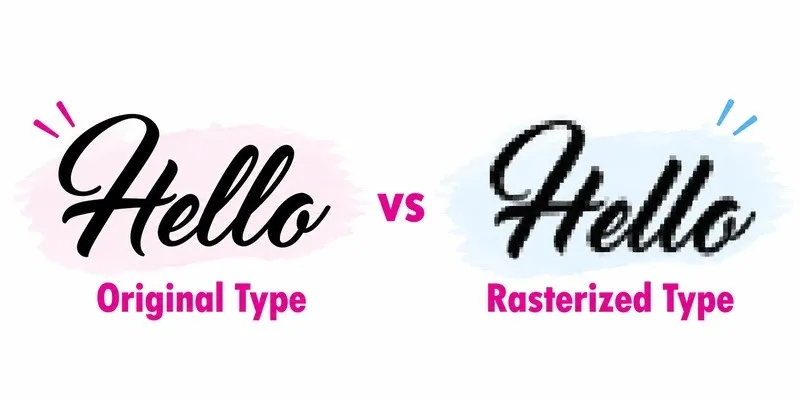 Font rasterized example