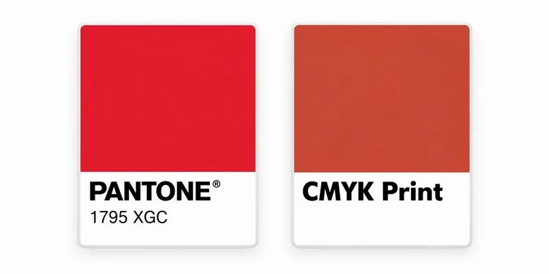 Pantone to CMYK conversion examples