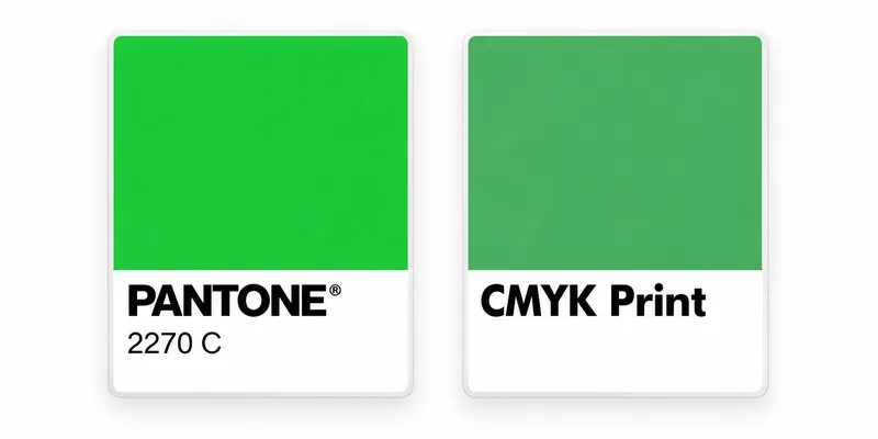 Pantone to CMYK conversion examples