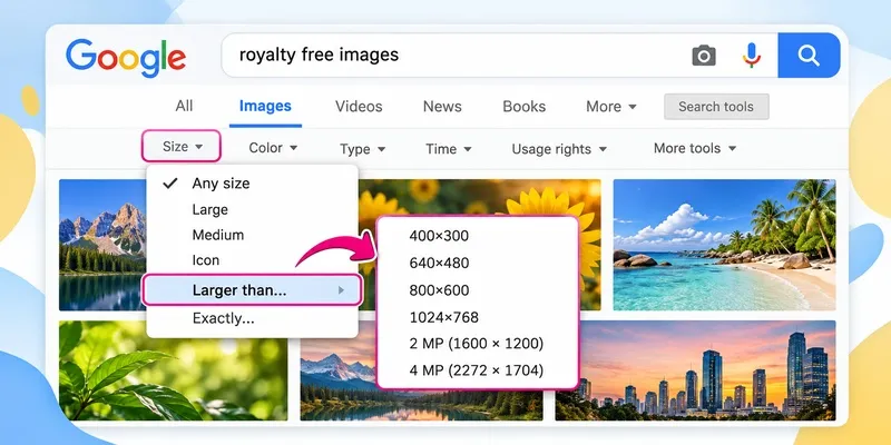 Royalty free image search