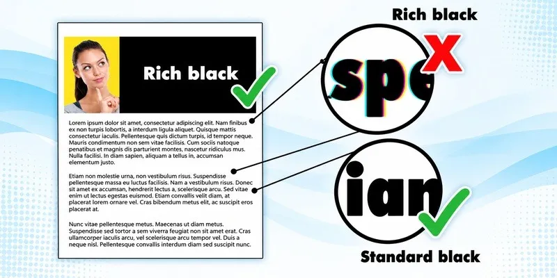 Document sample showing black usage