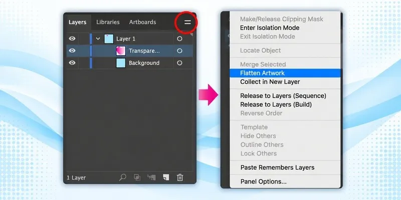Transparency flatten screenshot 1