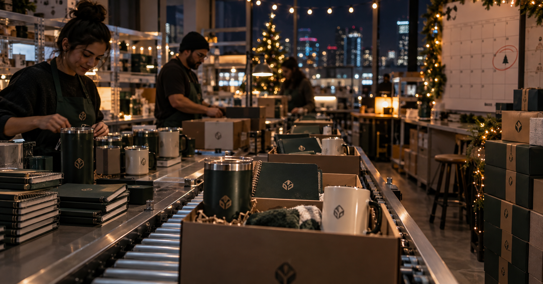 branded corporate holiday gifts for businesses