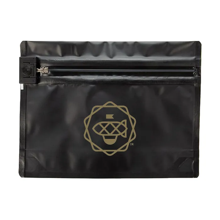 28 Gram Child Resistant Pouch / Exit Bag 8" X 2 7/16" X 6"