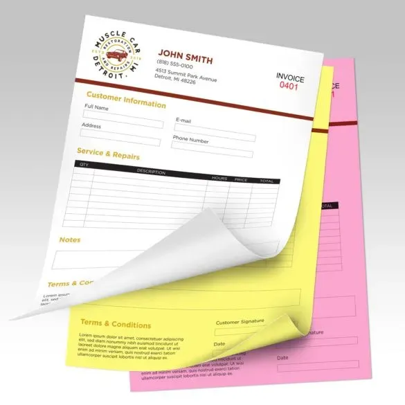 Medical 3-part NCR Form