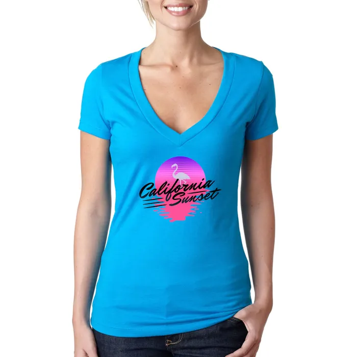 Next Level Ladies CVC Deep V Crew Neck Tee Shirts
