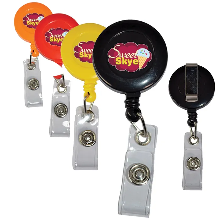 Retractable Badge Reel Holder with Belt Clip
