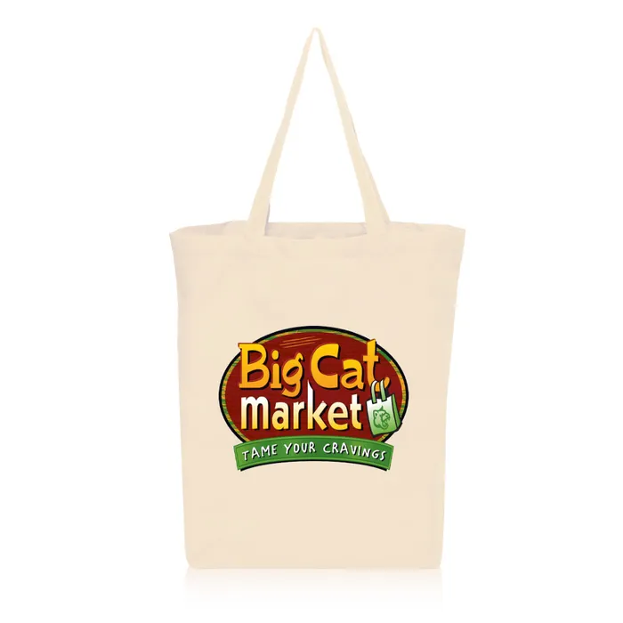 15W x 17H inch Gusseted Cotton Tote Bags