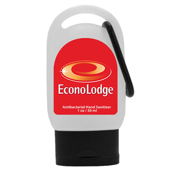 1 oz Color Cap Sanitizer With Carabiner