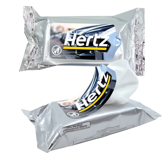 70% Alcohol Antibacterial Hand Sanitizer Wipes