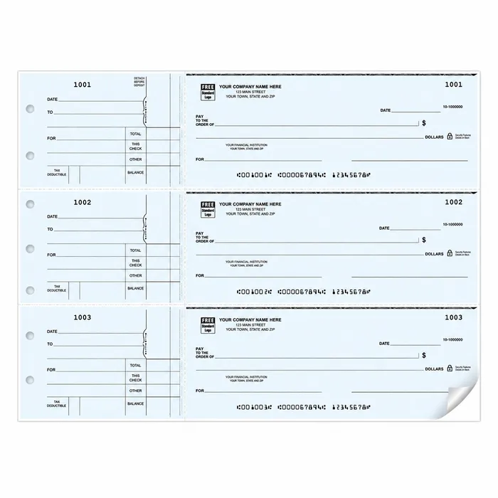 3-On-A-Page Business Checks