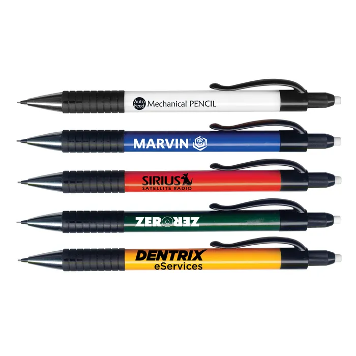 Auto-Feed Rubber Grip Mechanical Pencil & # 2 HB Leads - Refillable