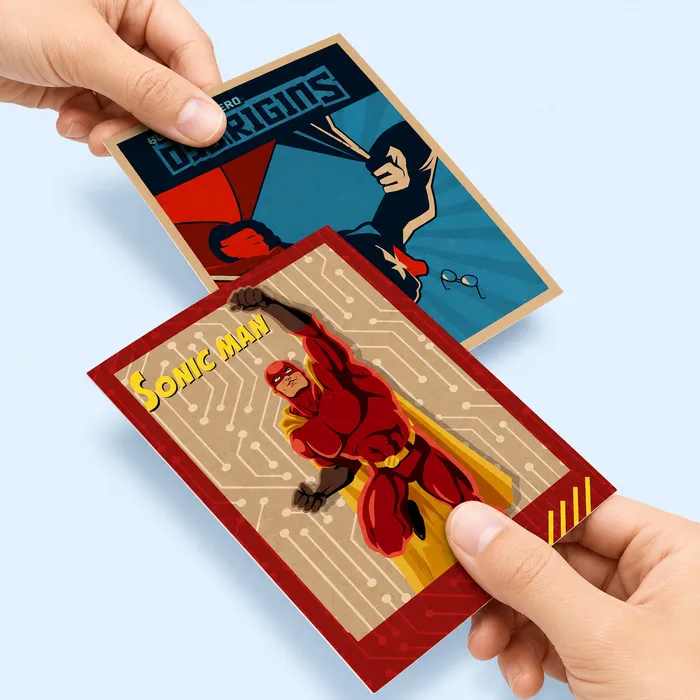 Brown Kraft Trading Cards