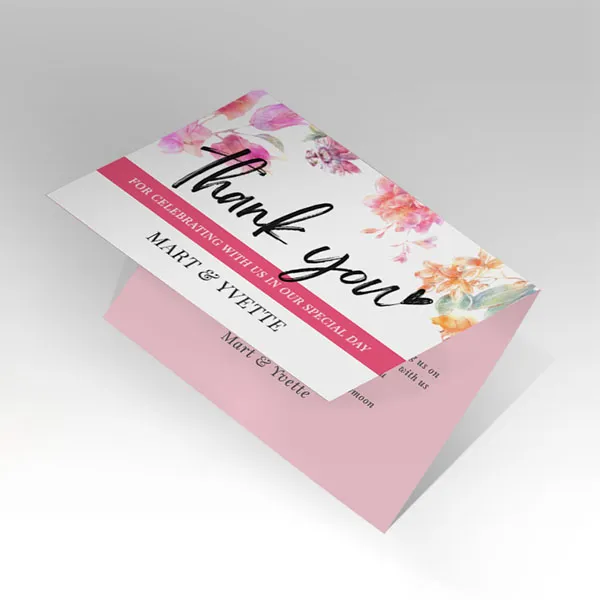 Folded Thank You Cards