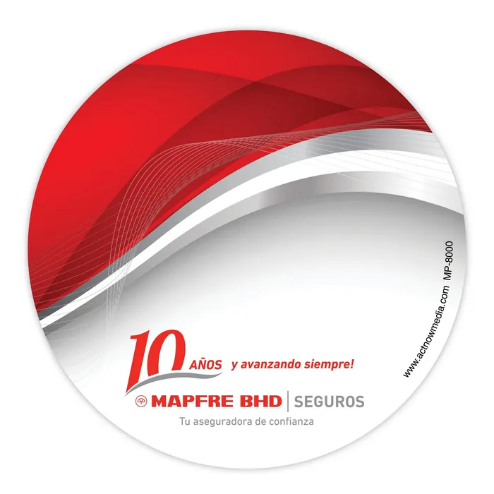 Mouse Carpet™ Heavy-Duty Fabric Mouse Pad (8"x1/8") Round
