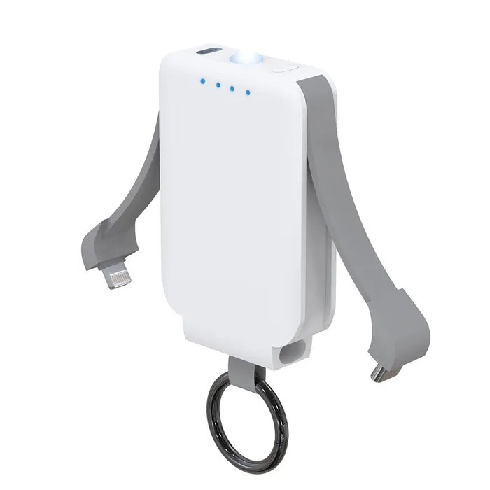 2000mAh Keychain Power Bank with Flashlight 3