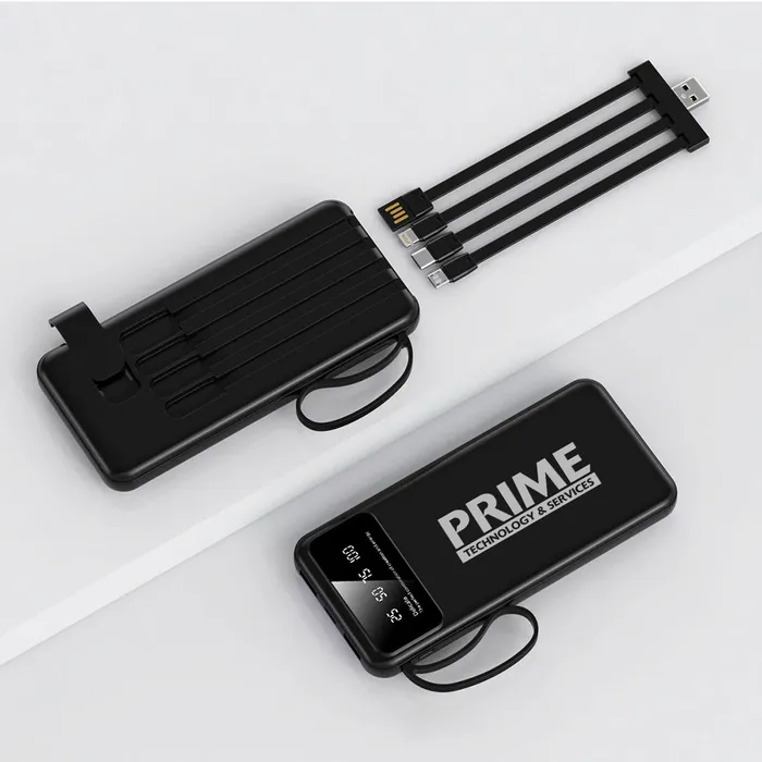 LED Display 8000 mAh Power Bank With Flashlight 14