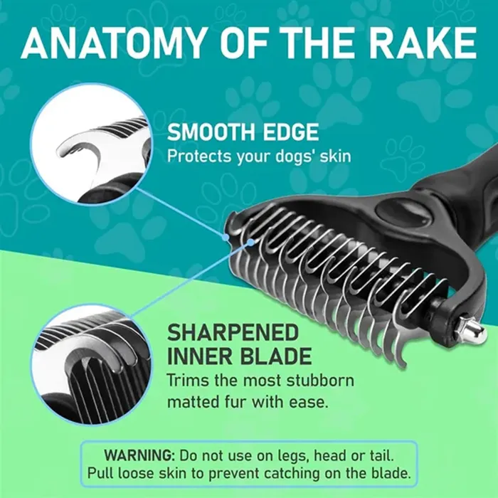 Double Sided Pet Grooming Brush 4