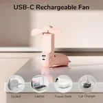 1500mAh Handheld Fan and Powerbank 12