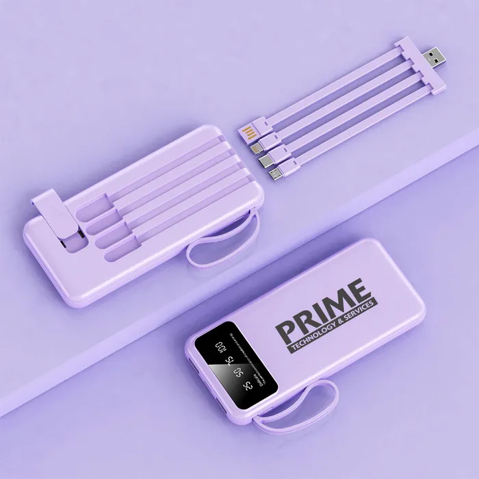 LED Display 8000 mAh Power Bank With Flashlight 15