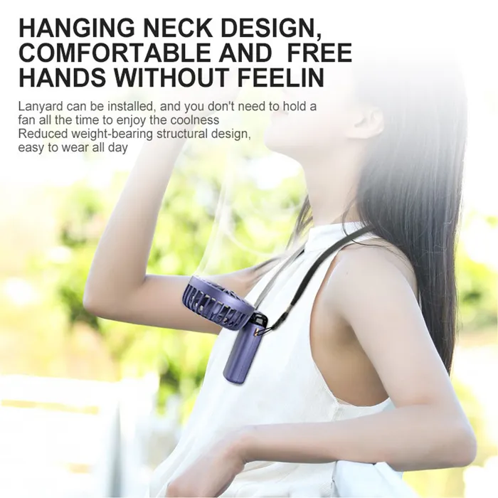 Rechargeable Digital Display Folding USB Fan 11