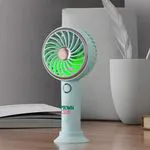 Simple LED and Handheld USB Rechargeable Fan 3
