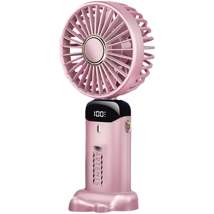Rechargeable Digital Display Folding USB Fan 9