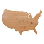 USA Shape Bamboo Cutting Board 1