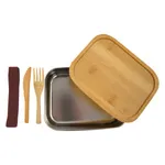 Sophisticate Stainless & Bamboo Bento Box 2