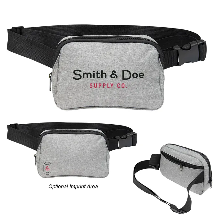 Everett rPET Heathered Belt Bag 3