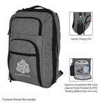 Heathered RFID Laptop Backpack & Briefcase 2