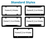 Silkscreen Plastic License Plate Frame 2