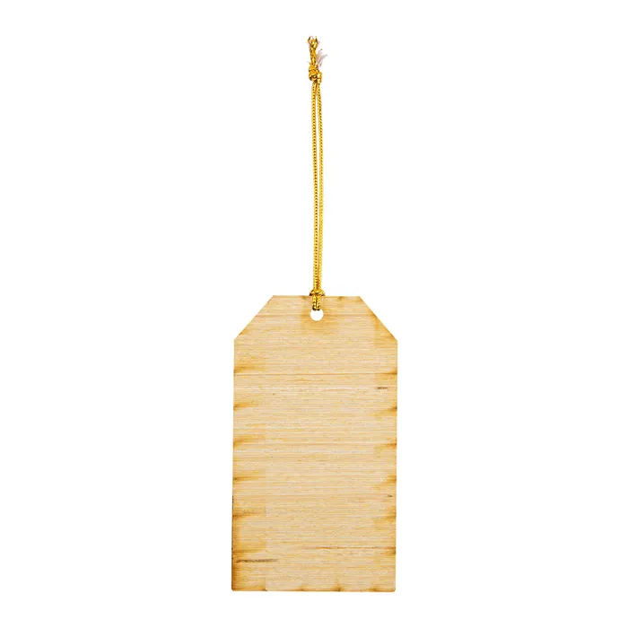 Wood Ornament - Gift Tag 3