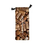 6" W X 15.5" H Wine Drawstring Bag 1