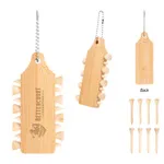 Bamboo Golf Tee Set Keychain 2