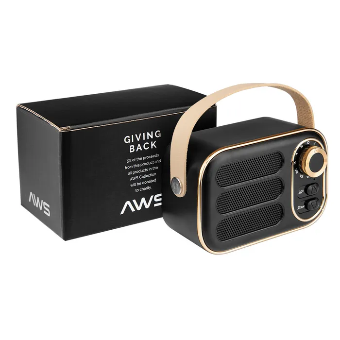 AWS Retro Boom FM Radio & Wireless Speaker 4