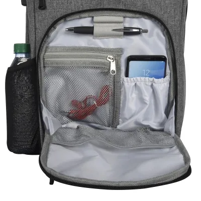 Heathered RFID Laptop Backpack & Briefcase 4