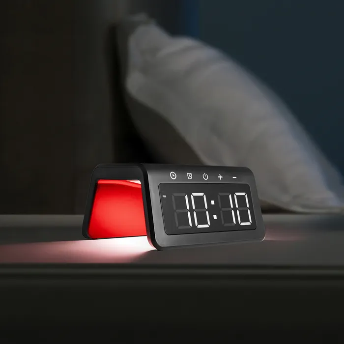 15W Light-Up Wireless Charger Alarm Clock 4
