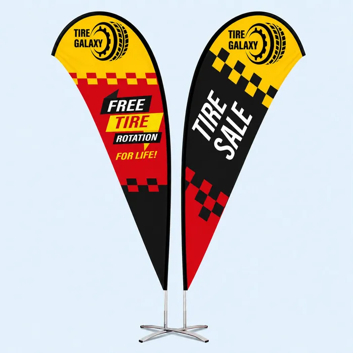 Teardrop Flags 4