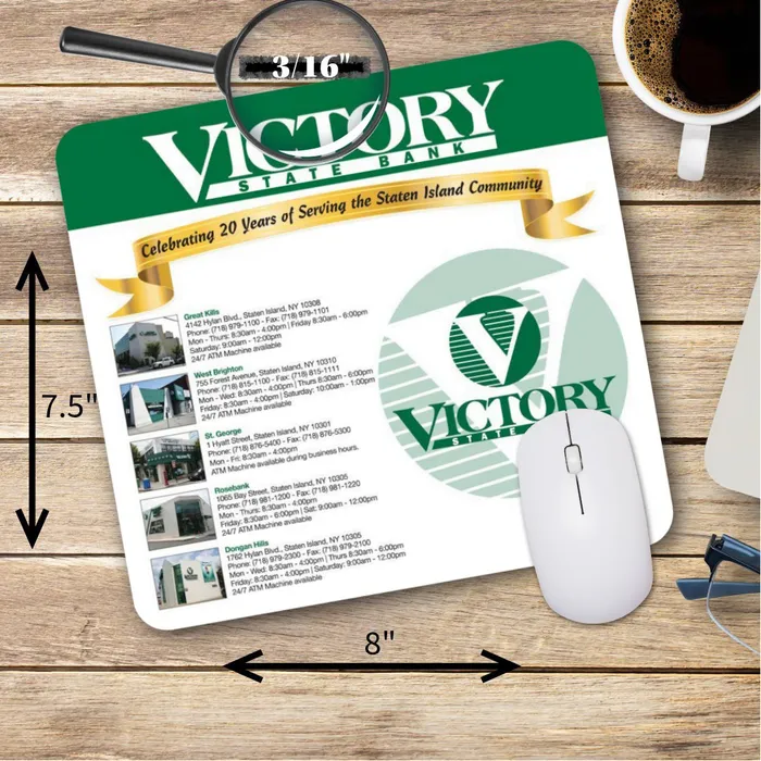 Mouse Carpet™ Heavy-Duty Fabric Mouse Pad (7.5"x8"x3/16") 1