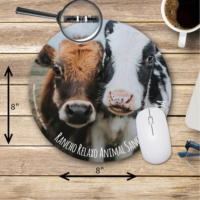 Mouse Carpet™ Heavy-Duty Fabric Mouse Pad (8"x1/4") Round 1